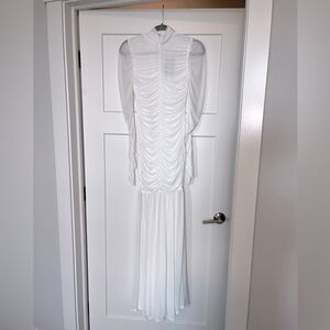 White formal gown